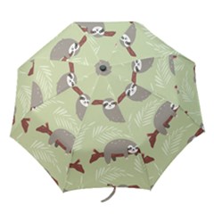 Sloths-pattern-design Folding Umbrellas by Salman4z