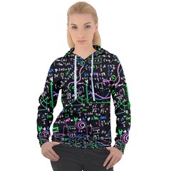 Math-linear-mathematics-education-circle-background Women s Overhead Hoodie by Salman4z