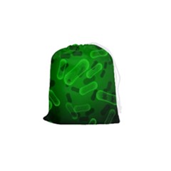 Green-rod-shaped-bacteria Drawstring Pouch (small) by Salman4z