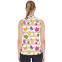 Tropical-fruits-berries-seamless-pattern Mock Neck Shell Top View2