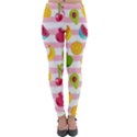 Tropical-fruits-berries-seamless-pattern Lightweight Velour Leggings View1