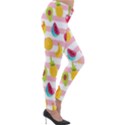 Tropical-fruits-berries-seamless-pattern Lightweight Velour Leggings View4