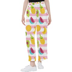 Tropical-fruits-berries-seamless-pattern Women s Pants  by Salman4z