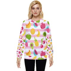 Tropical-fruits-berries-seamless-pattern Hidden Pocket Sweatshirt by Salman4z