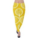 Lemon-fruits-slice-seamless-pattern Velvet Leggings View1