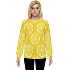 Lemon-fruits-slice-seamless-pattern Hidden Pocket Sweatshirt by Salman4z