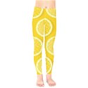Lemon-fruits-slice-seamless-pattern Kids  Classic Winter Leggings View1