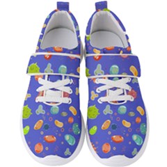 Virus-seamless-pattern Men s Velcro Strap Shoes by Salman4z