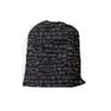 Math-equations-formulas-pattern Drawstring Pouch (Large) View2