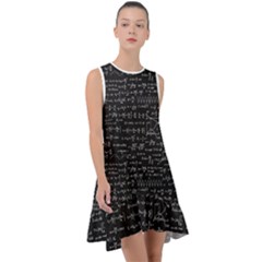 Math-equations-formulas-pattern Frill Swing Dress by Salman4z