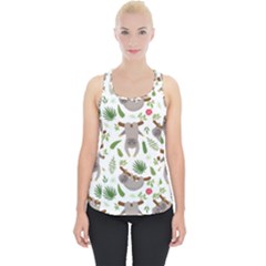 Seamless-pattern-with-cute-sloths Piece Up Tank Top by Salman4z