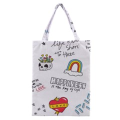Abstract-fashion-background-suitable-fabric-printing Classic Tote Bag by Salman4z