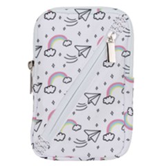Cute-art-print-pattern Belt Pouch Bag (small) by Salman4z