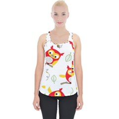 Seamless-pattern-vector-owl-cartoon-with-bugs Piece Up Tank Top by Salman4z