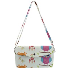 Forest-seamless-pattern-with-cute-owls Removable Strap Clutch Bag by Salman4z