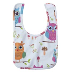 Forest-seamless-pattern-with-cute-owls Baby Bib by Salman4z