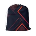 Gradient-geometric-shapes-dark-background-design Drawstring Pouch (2XL) View2