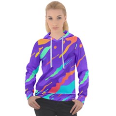 Multicolored-abstract-background Women s Overhead Hoodie by Salman4z