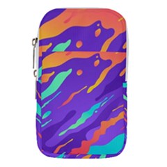 Multicolored-abstract-background Waist Pouch (small) by Salman4z