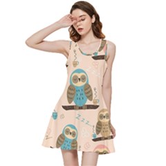 Seamless-pattern-owls-dream-cute-style-pajama-fabric Inside Out Racerback Dress by Salman4z