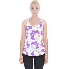 Purple-owl-pattern-background Piece Up Tank Top by Salman4z