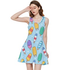Cute-kawaii-ice-cream-seamless-pattern Inside Out Racerback Dress by Salman4z