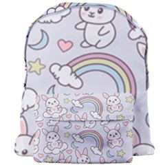 Seamless-pattern-with-cute-rabbit-character Giant Full Print Backpack by Salman4z