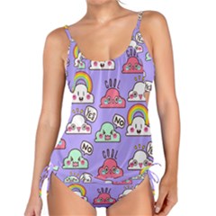 Cloud-seamless-pattern -- Tankini Set by Salman4z
