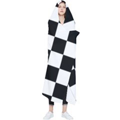 Chess-board-background-design Wearable Blanket by Salman4z