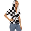 Chess-board-background-design Lightweight Drawstring Hooded Top View3