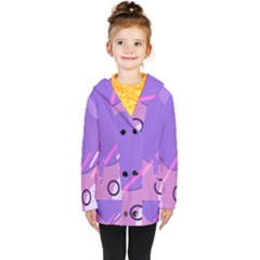 Colorful-abstract-wallpaper-theme Kids  Double Breasted Button Coat by Salman4z