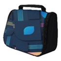 Gradient Geometric Shapes Dark Background Full Print Travel Pouch (Small) View1
