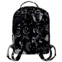 Vector-set-sketch-drawn-with-space Flap Pocket Backpack (Large) View3