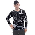 Vector-set-sketch-drawn-with-space Men s Pique Long Sleeve Tee View1