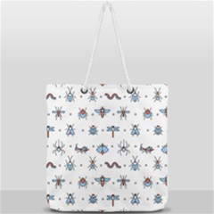Insects-icons-square-seamless-pattern Full Print Rope Handle Tote (large) by Salman4z