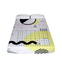 Graphic-design-geometric-background Fitted Sheet (full/ Double Size) by Salman4z