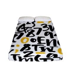 Letters-pattern Fitted Sheet (full/ Double Size) by Salman4z