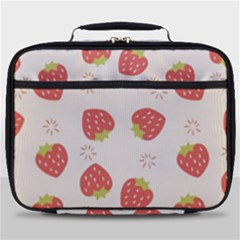 Strawberries-pattern-design Full Print Lunch Bag by Salman4z