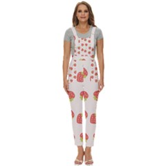 Strawberries-pattern-design Women s Pinafore Overalls Jumpsuit by Salman4z