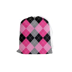 Seamless-argyle-pattern Drawstring Pouch (medium) by Salman4z