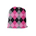 Seamless-argyle-pattern Drawstring Pouch (Large) View2