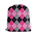 Seamless-argyle-pattern Drawstring Pouch (2XL) View1