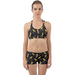 Background With Golden Birds Back Web Gym Set by pakminggu