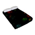 Apples Honey Honeycombs Pattern Fitted Sheet (Full/ Double Size) View2