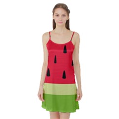 Watermelon Fruit Food Healthy Vitamins Nutrition Satin Night Slip by pakminggu