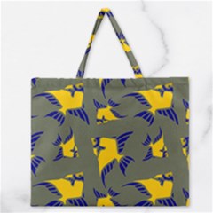 Background Pattern Texture Design Wallpaper Zipper Large Tote Bag by pakminggu