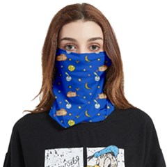 Cat Animals Sleep Stars Seamless Background Face Covering Bandana (two Sides) by pakminggu