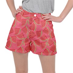 Watermelon Background Watermelon Wallpaper Women s Ripstop Shorts by pakminggu