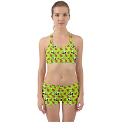 Watermelon Panda Background Wallpaper Back Web Gym Set by pakminggu