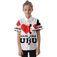 I Love Cinnamon Bun Kids  Short Sleeve Shirt by ilovewhateva